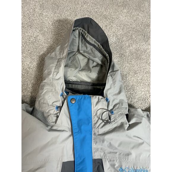 Columbia Omni-Heat Jacket Men 2XT Gray Blue Interchange Ski Snow Winter Coat - Picture 5 of 13